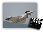 RC Eurofighter Typhoon flight test and landing